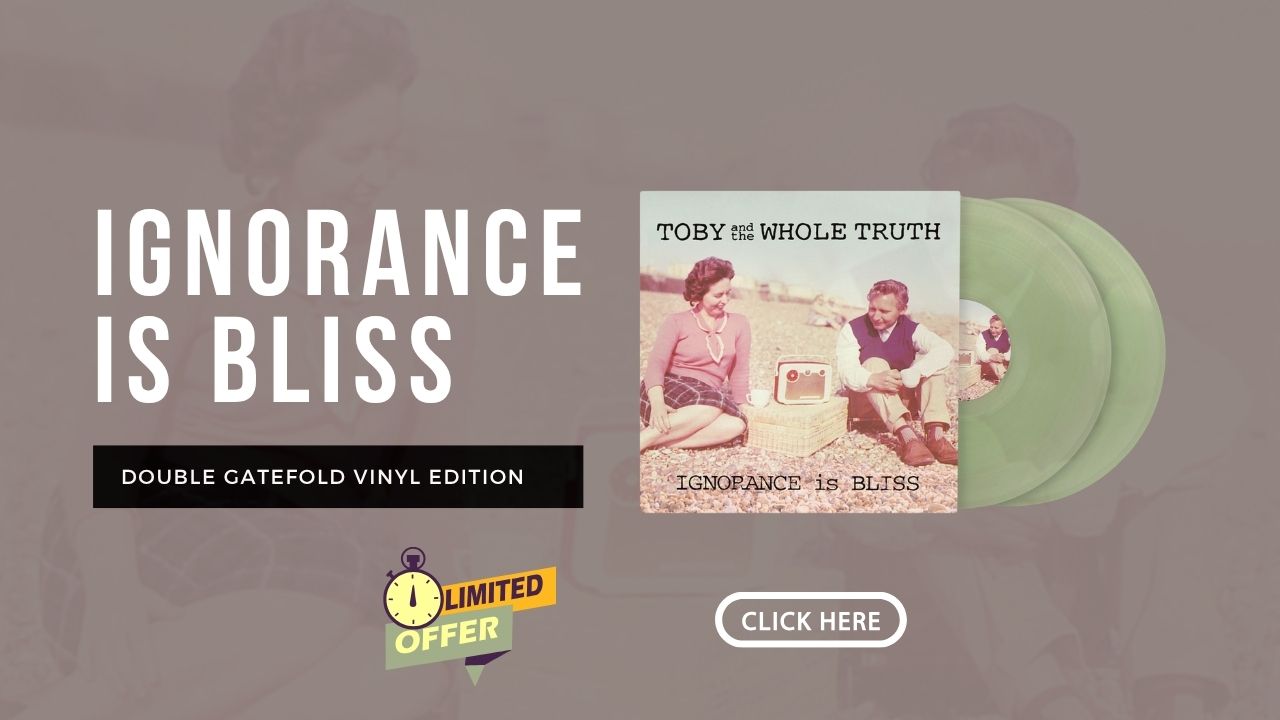 Ignorance Is Bliss 30th Anniversary Signed Collector’s Edition – Limited to 500 copies. Double green vinyl wax, hand-signed and numbered. Includes digital album download, unreleased tracks, lost demos, and exclusive 10-week digital experience with bonus EP, audio storybooks, acoustic versions, interviews, and commentary.