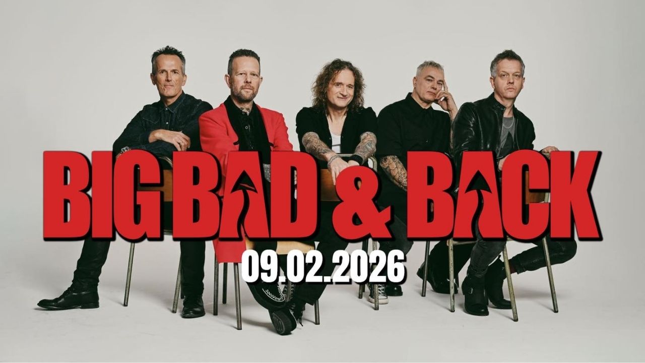 Little Angels classic rock band pictured during their Big Bad And Back era, British rock group known for powerful live performances and anthemic songwriting, number one album with JAM in 1993